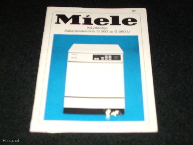 MIELE - Astianpesukoneen KÄYTTÖ - OPAS vuodelta 1978