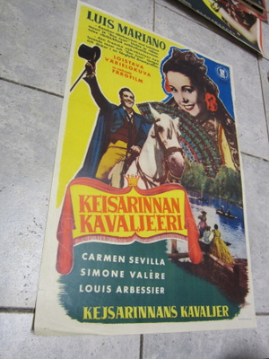 VANHA ORIG ELOKUVAJULISTE 40 -50 LUVULTA