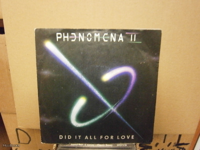 PHENOMENA 2 - DID IT ALL FOR LOVE 7" SINGLE EX/EX