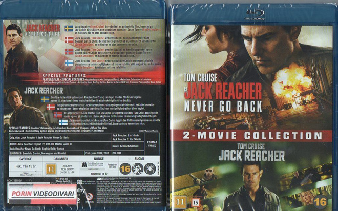 Jack Reacher Never Go Back / Jack Reacher	(54 717)	UUSI	-FI-