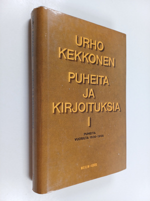 Urho Kekkonen : Puheita ja kirjoituksia, 1 - Puheita vuos...