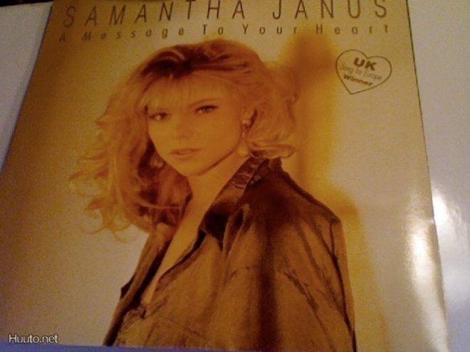 SAMANTHA JANUS :A MESSAGE TO YOUR HEART:EUROVISION SINGLE 7"