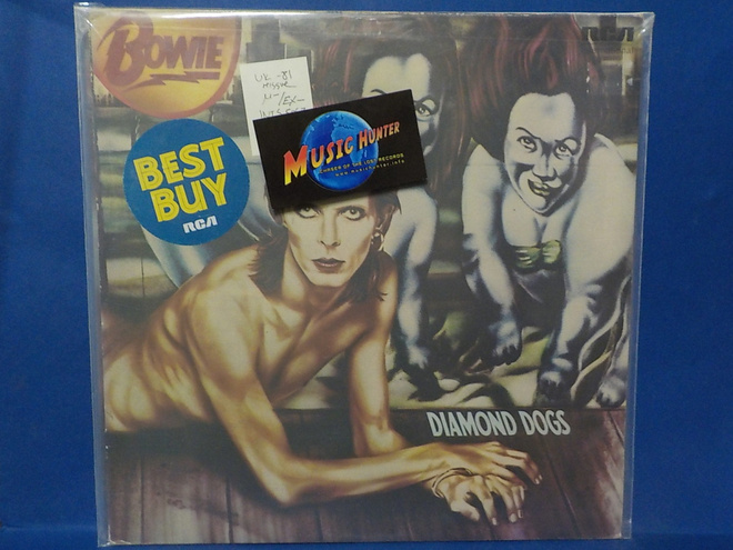 DAVID BOWIE - DIAMOND DOGS UK -81 M-/EX- REISSUE LP