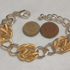 Upea 21k kullattu Kanadalainen rannekoru Gold plated  ketju - pikkukuva 5
