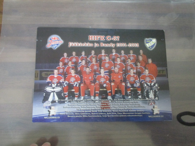 HIFK C - 87 postikortti (  mm TEEMU RAMSTEDT,