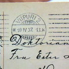 Vanha Viipurin ajan postikortti 10.4.1937 harvinaisuus! - pikkukuva 3