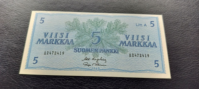 5 mk 1963 Litt.A, KAR-Mäk, A-sarjaa