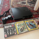 Playstation 3 + ohjain + 4 kpl ps3 pelejä - pikkukuva 1
