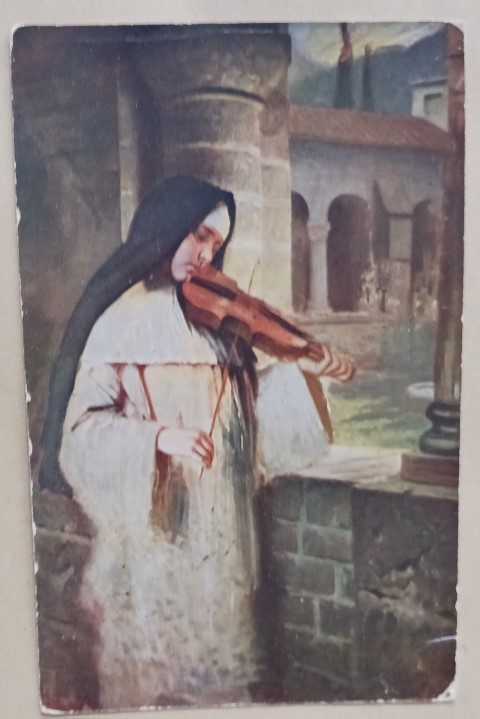 Kaulbach: Ave Maria (nunna soittaa viulua), p 1925, numerol