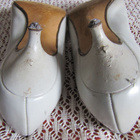 Vaaleat VINTAGE korkokengät, koko 6½, 37-38 - pikkukuva 5