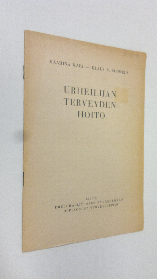 Kaarina Kari : Urheilijan terveydenhoito