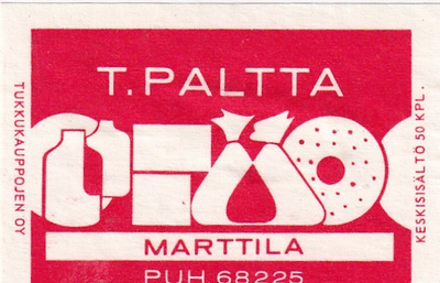 Marttila. T. Paltta , Tukkukauppojen Oy 7/9