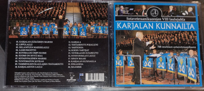 CD Karjalan kunnailla. Sotaveteraanikuoron laulujuhla