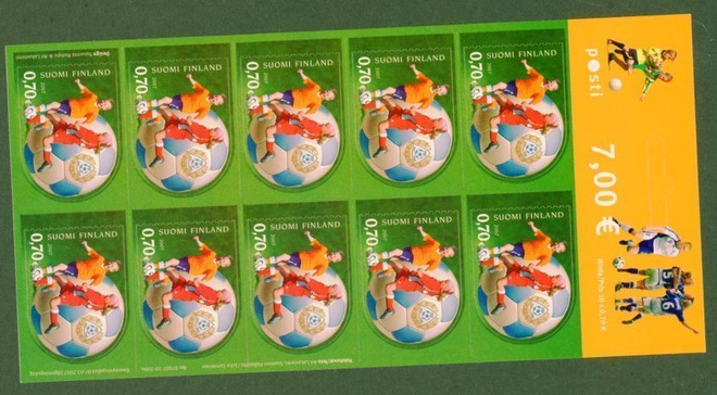 2007 Suomen palloliitto 100 vuotta ** arkki 10x0,70 €
