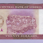 Liberia 20 Dollars v.2022 UNC P-New - pikkukuva 2