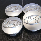 Hyundai vannekeskiöt – Kromi-hopea – 61mm (4kpl - pikkukuva 2