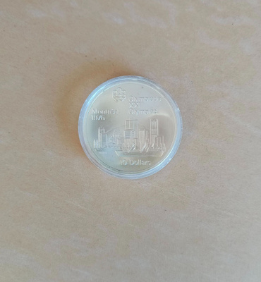 Kanadan 10 dollarin Montreal 1976 olympiahopearaha