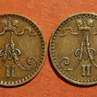 1 penni 1865 (huono kunto) + 1 penni 1866 (hyvä). (KD7) - pikkukuva 2