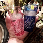 KAGAMI CRYSTAL. JAPAN. HUIPPU HIENOT KRISTALLILASIT 2 kpl - pikkukuva 1