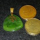Upea Vintage Jade kivi riipus Jade Greenstone - pikkukuva 3