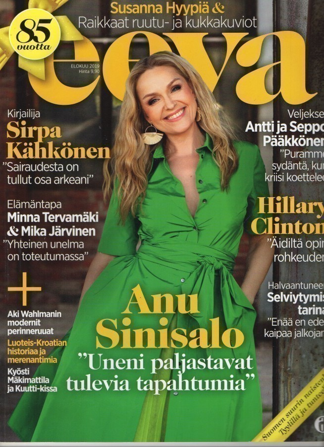 Eeva n:o 8 2019 Anu. Natalil. Minna & Mika. Susanna.