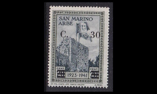 San Marino 257 ** Gajarda torni 30C/20C (1942)