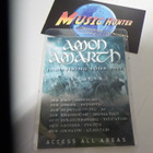 AMON AMARTH JOMSVIKING TOUR 2017 BACKSTAGE PASSI . - pikkukuva 2