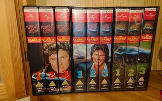 Ritari Ässä - Knight Rider VHS jättipaketti 12 kasettia