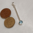 ISO Kotimainen Design Hopea riipus sinisellä kivillä KI 925 - pikkukuva 3