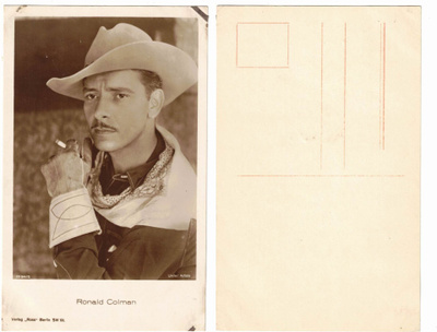 Vanha kortti, Ronald Colman, näyttelijä