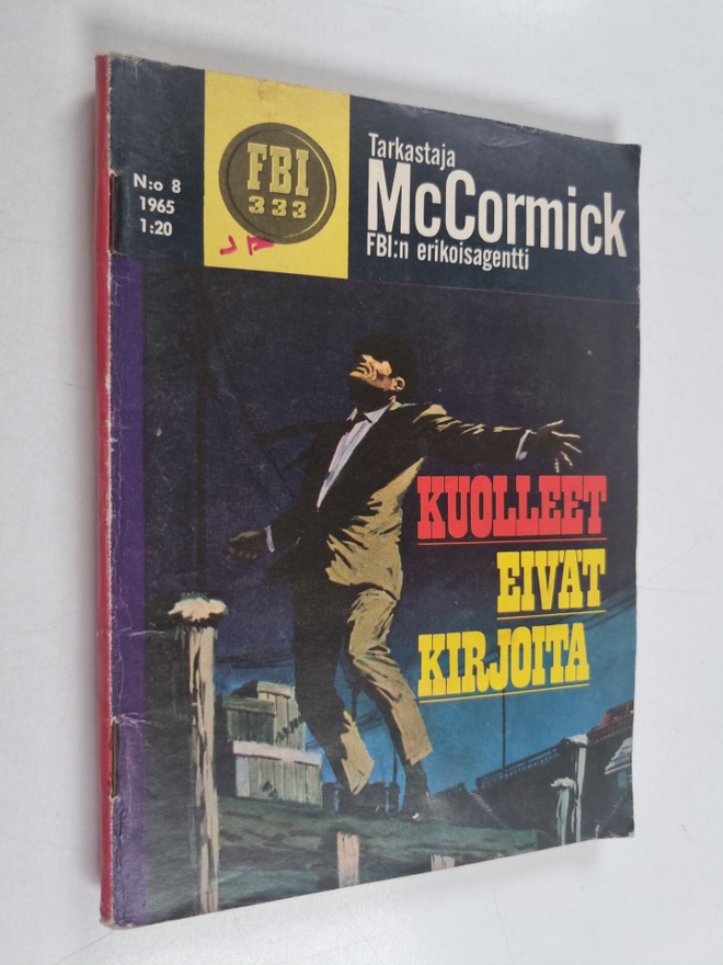 Tarkastaja McCormick 8/1965 : Kuolleet eivät kirjoita