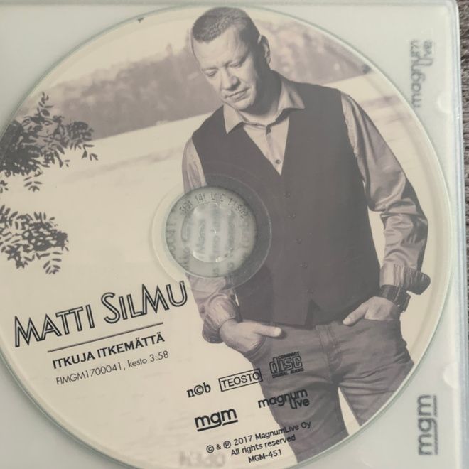 MATTI SILMU: Itkuja itkemättä * cds * promo *FIN 2017