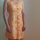 Flower oranssi mekko free size - pikkukuva 1