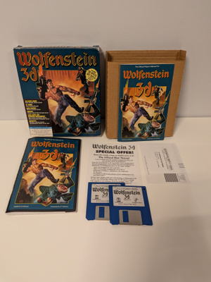 Wolfenstein 3D id Software PC USA 3.5" BIG BOX BIGBOX CIB