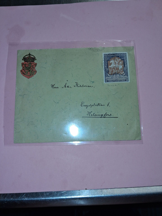 Hyväntekeisyys 1915 kirjekuori. 10+1 kop.