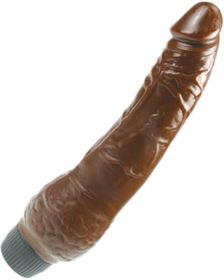 Realistic Jelly Vibrator 8 Inch Brown ALE!