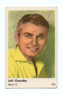 Purkkakuva Serie U n:o 125 JEFF CHANDLER Purukumikuva