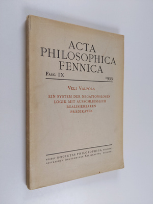 Acta philosophica Fennica IX 1955