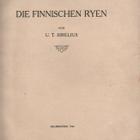 Sirelius: Die finnischen Ryen, Statsrådet 1924, nid., K3 - pikkukuva 1