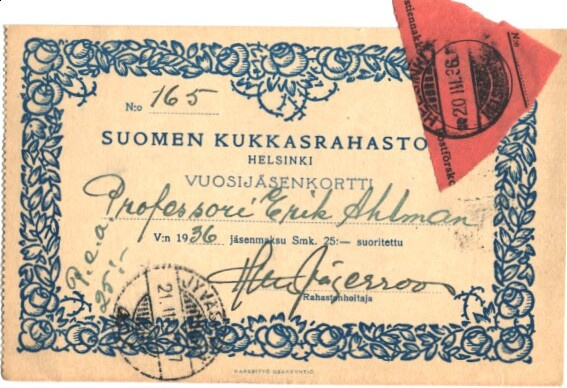 POSTIENNAKKO HELSINKI-JYVÄSKYLÄ JÄSENKORTTI