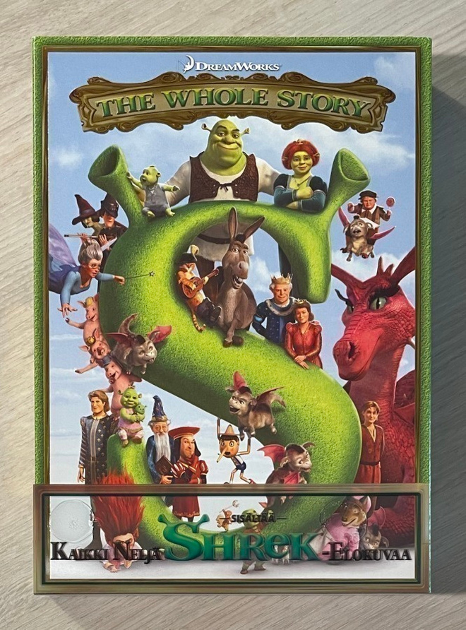SHREK (4DVD) sarjan kaikki 4 elokuvaa (UUSI)