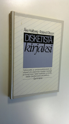Åke Hallberg : Disketistä kirjaksi