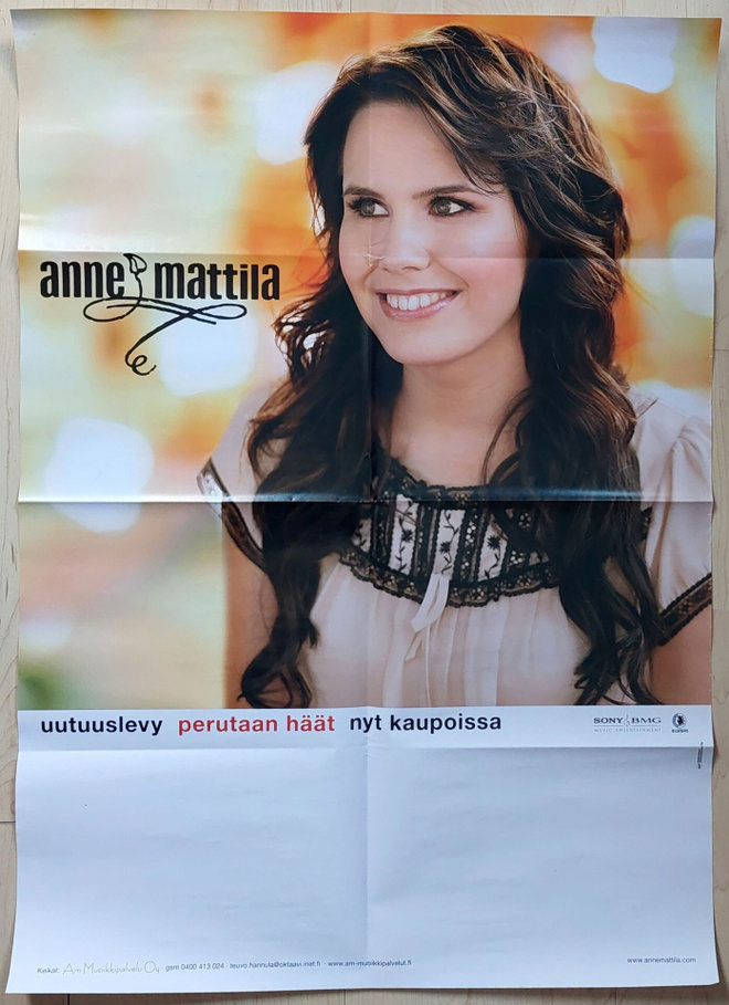 Anne Mattila : Promo / keikkajuliste v. 2005