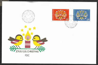 Joulu 1988 FDC (LAPE 1063-1064)