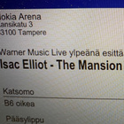 2 lippua Isac Elliot The Mansion konsertti 14.11.26 - pikkukuva 2