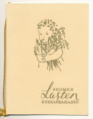 Suomen Lasten Kukkasrahasto - kulkematon taittokortti