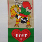 Vintage joulutaulu - joulupostia ( tasku korteille) Hill - pikkukuva 1