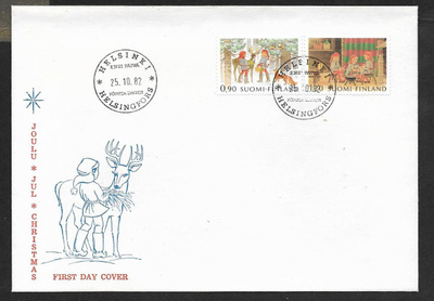 Joulu 1982 FDC (LAPE 914-915)