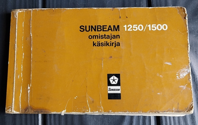 Sunbeam 1250 / 1500 omistajan käsikirja 1970