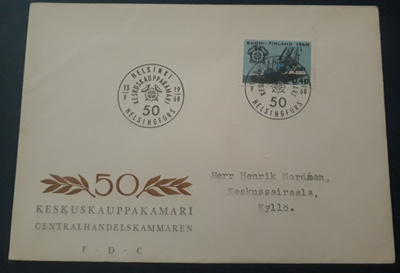 1968  Keskuskauppakamari FDC